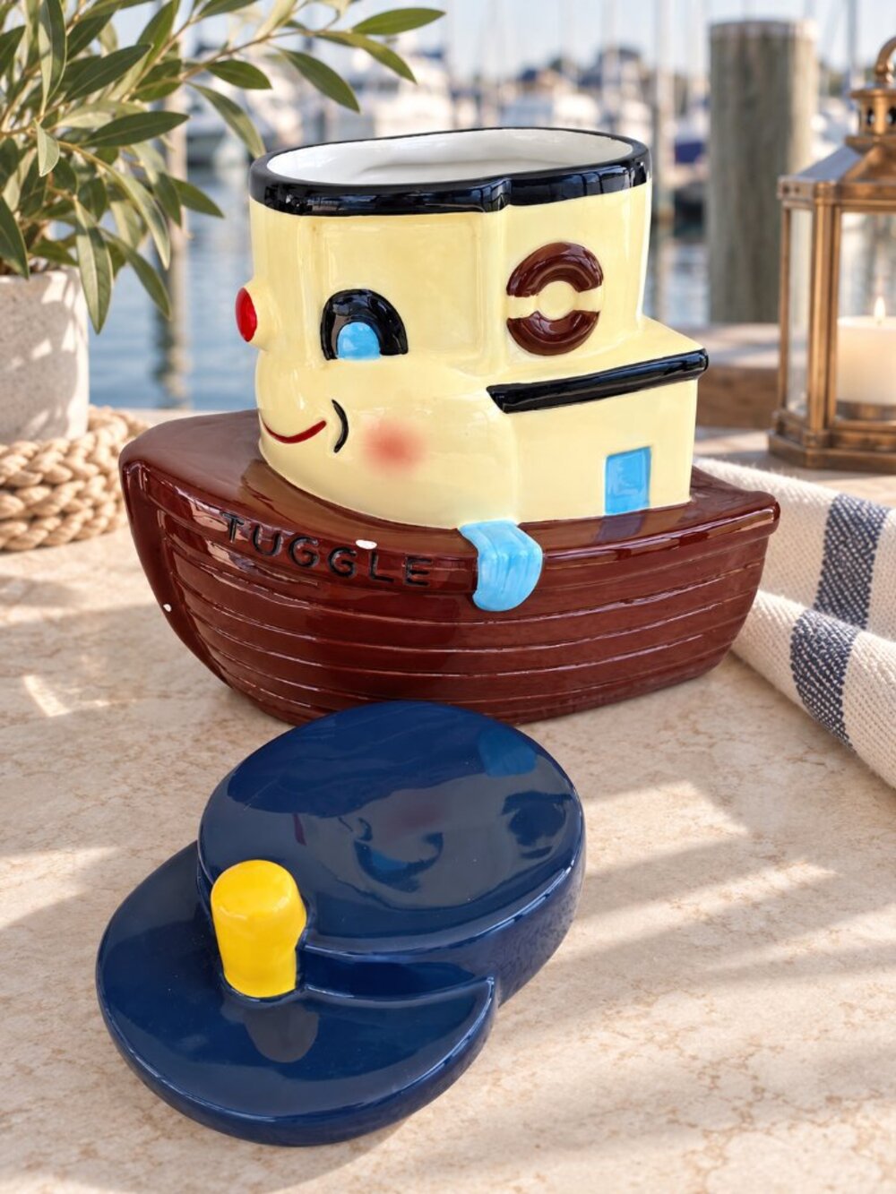 Jonal Tuggle Tugboat Cookie Jar Classics Nautical Figural Pop Art Kitsch